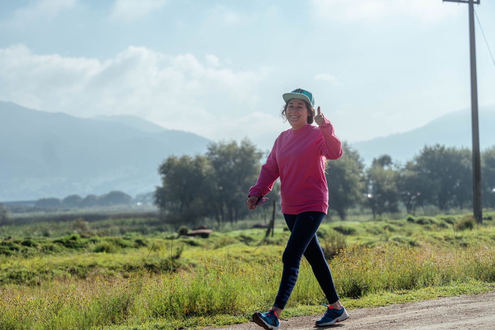 A woman enjoying an active, healthy life