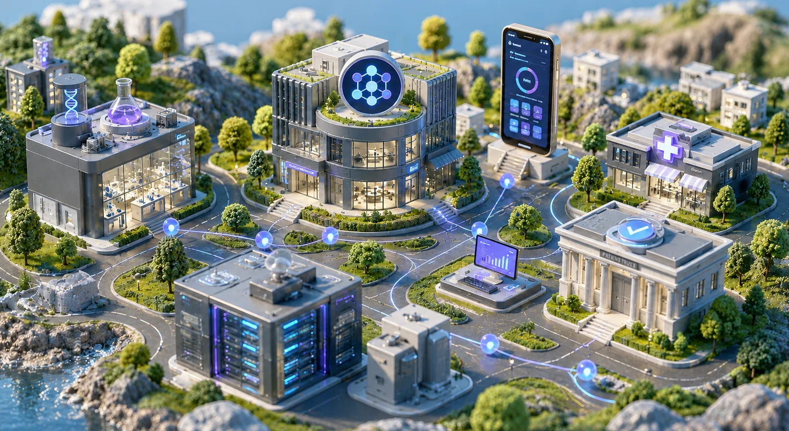 The Aminova roadmap — a miniature connected city of clinics, labs, pharmacies and patient devices